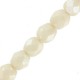 Czech Fire polished faceted glass beads 4mm Chalk white Champagne luster